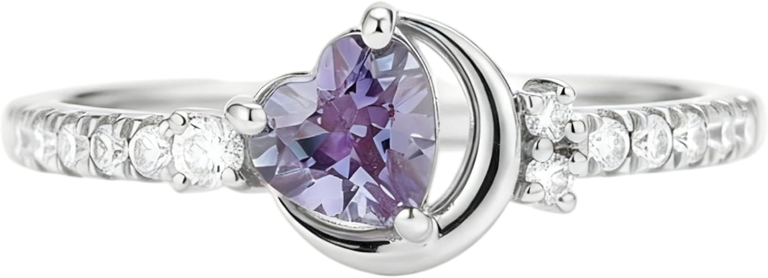 Birthstone Rings for Women Customized and Personalized 3 to 5 Gemstone Rings Family Birth Stone Ring 10K /14K /18K Solid Gold Gift for Mother Free Engraving