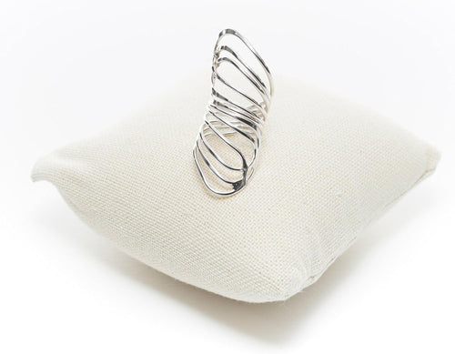 925 Sterling Silver Adjustable Ring Elegant Gift Handmade Anillo Ajustable de Plata