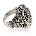 NOVICA Artisan Handmade .925 Sterling Silver Flower Ring Floral Cocktail Indonesia 'Precious Lotus'